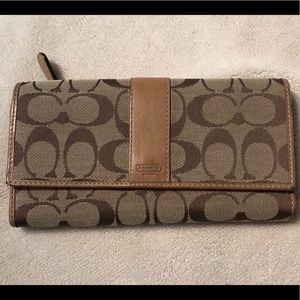 Coach trifold wallet